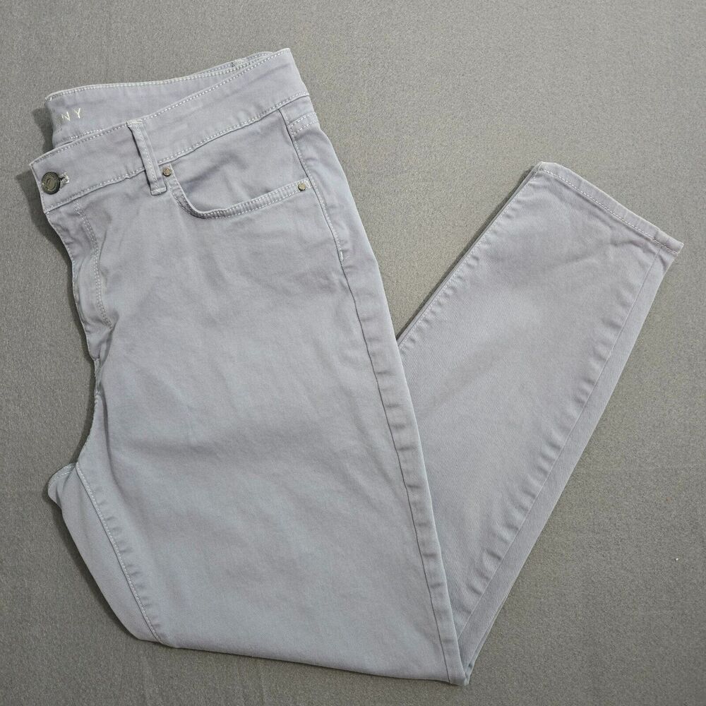 WHBM Jeans Women 14 Light Purple The Skinny Ankle Mid Rise